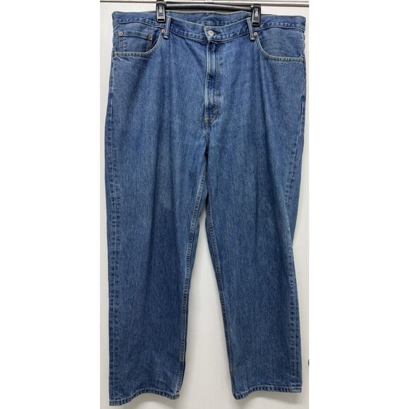 Levis 560 Loose Fit Jeans Mens 44x32 Blue Dark Wash High Rise 100% Cotton - Picture 1 of 8